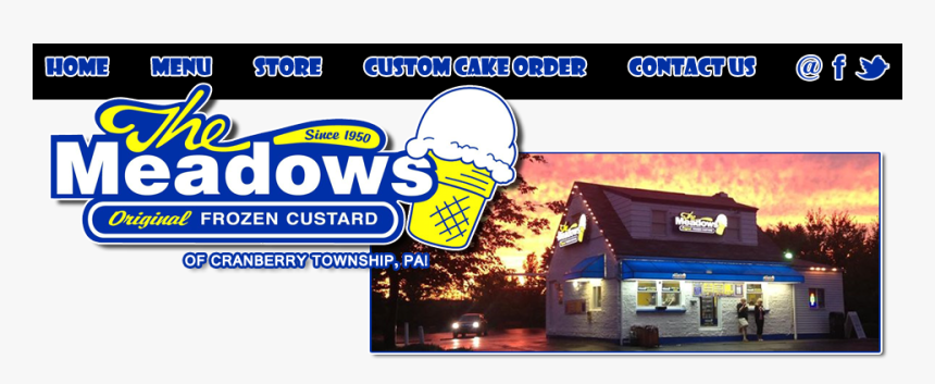 Header - Meadows Ice Cream Pennsylvania, HD Png Download, Free Download