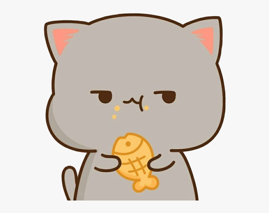 #cat #kawaii #tierno #galleta #galletita #cookie - Cartoon Chibi Kawaii Animal Drawings, HD Png Download, Free Download