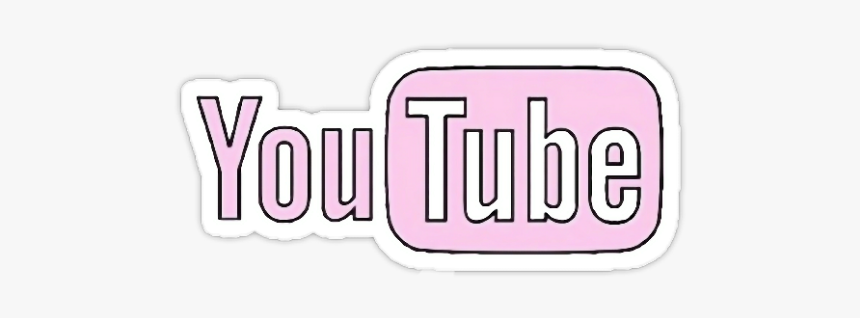 #youtube #pink #sticker #glitch #emoji - Grav3yardgirl, HD Png Download, Free Download