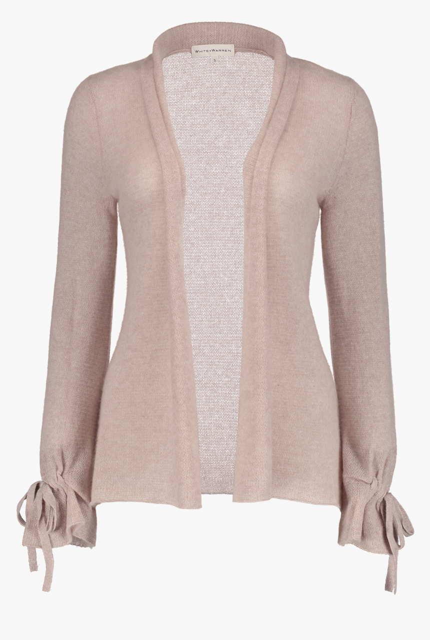Tie Cuff Cardigan Sable Heather - Cardigan, HD Png Download, Free Download