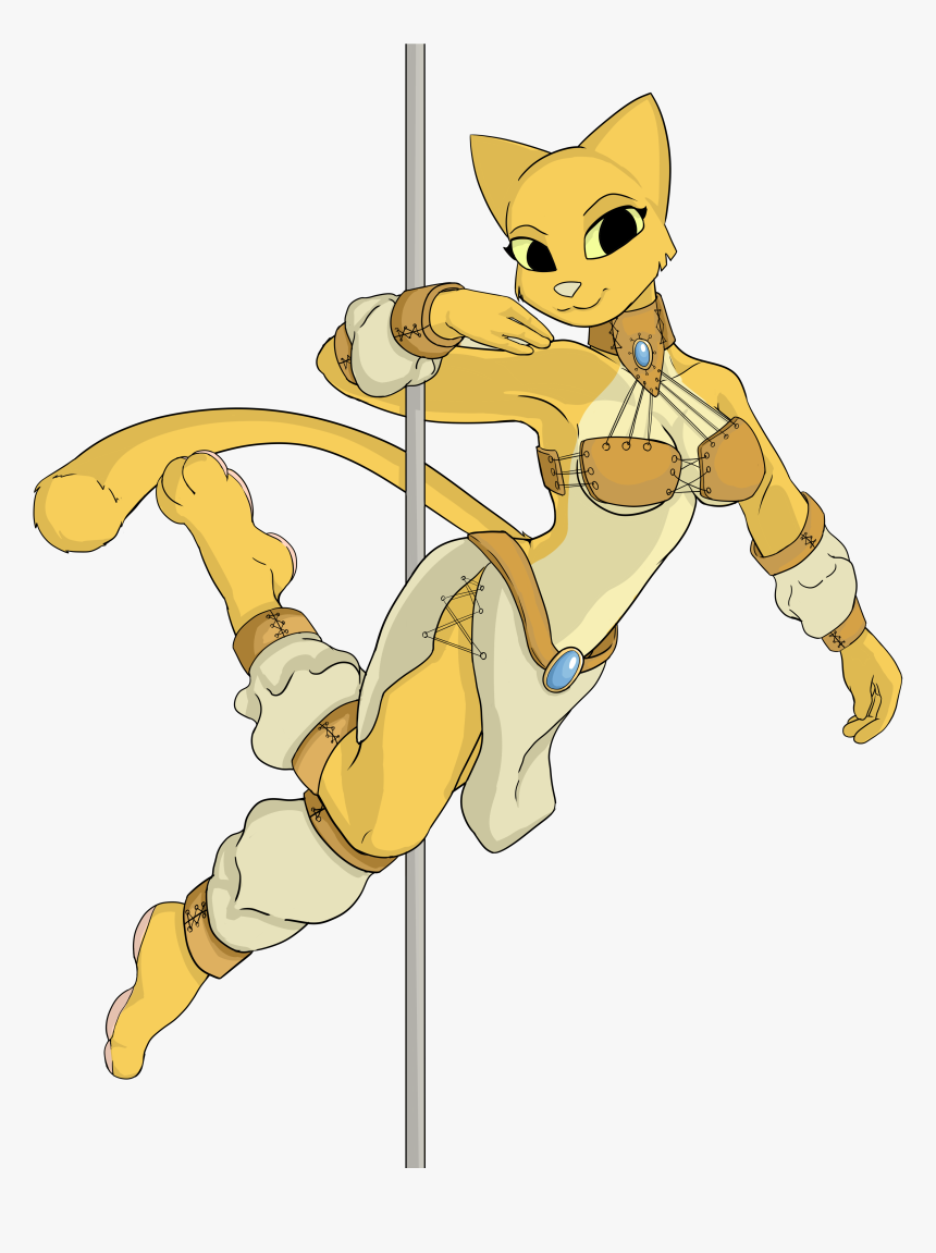 Katia Managa Pole Dancer 1/2 Commison Duster - Pole Dance Animal Png, Transparent Png, Free Download