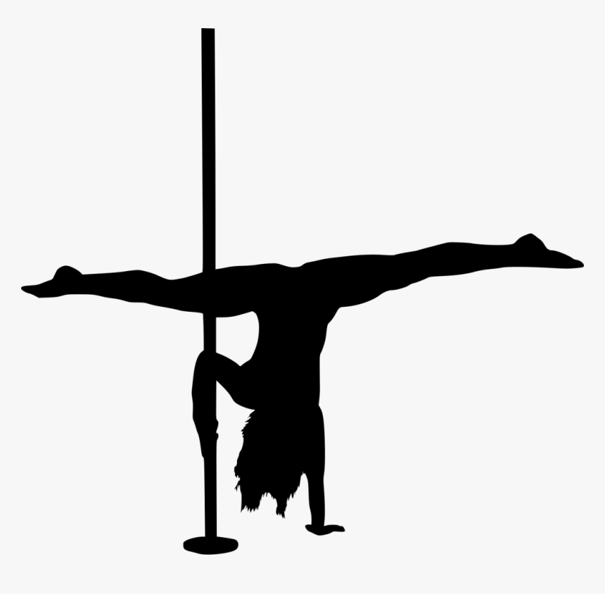 Black Pole Dancing Silhouette, HD Png Download, Free Download