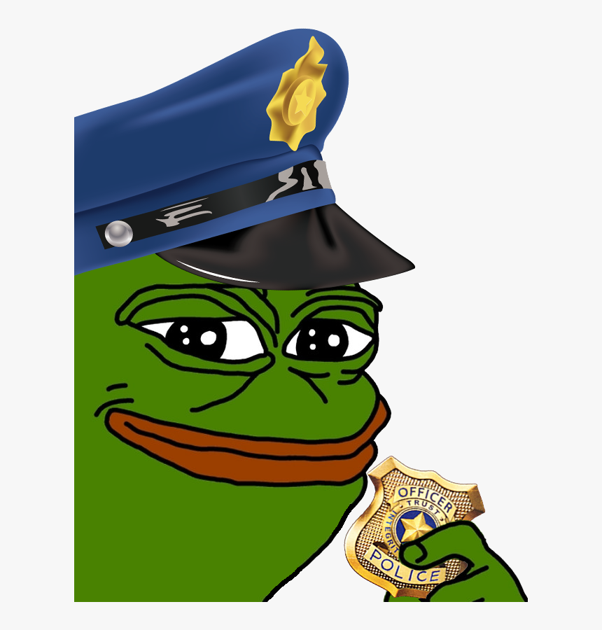 420kib, 648x820, - Police Pepe Meme, HD Png Download, Free Download