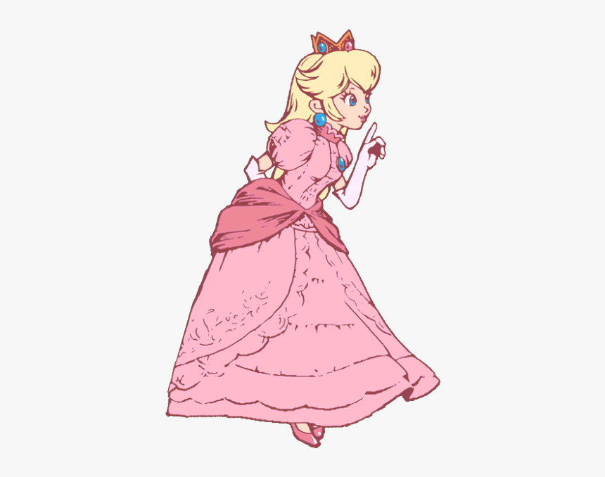 Nintendo Wii Mario Super Mario Peach Ssbb Super Smash - Princess Peach Smash Art, HD Png Download, Free Download