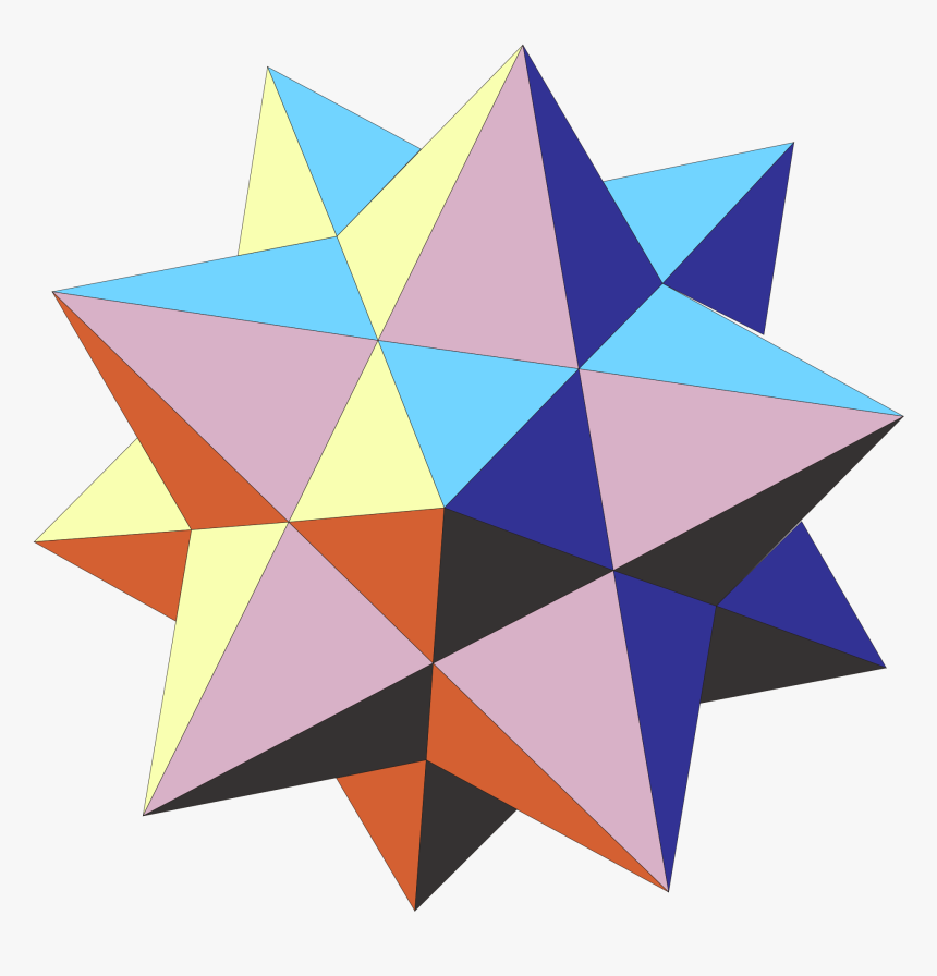 New Svg Image - Stellated Dodecahedron, HD Png Download, Free Download