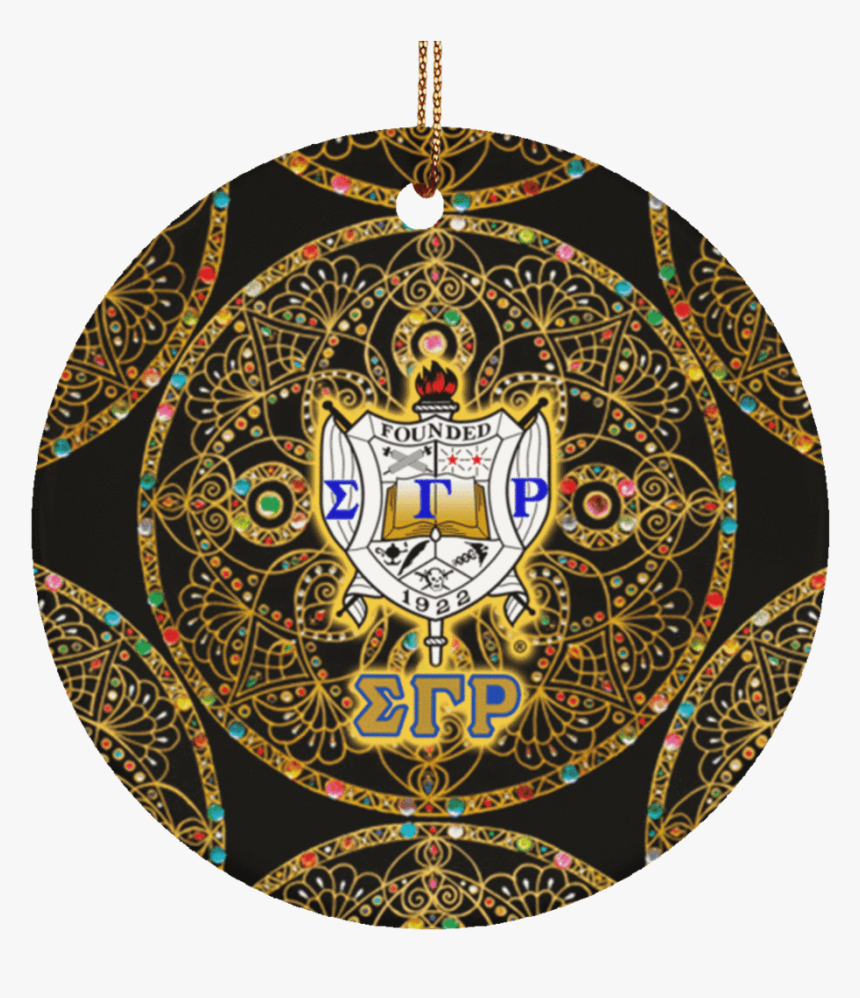 Sigma Gamma Rho Circle Ornament - Sigma Gamma Rho Shield, HD Png Download, Free Download