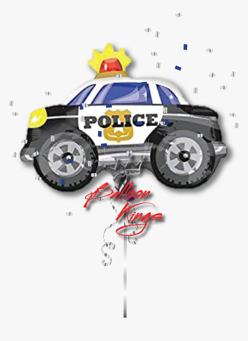 Police Car - Police Car Balloon, HD Png Download, Free Download