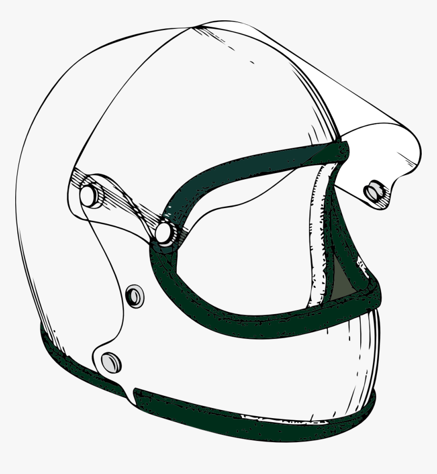 Motorcycle Clipart Jpeg - Helmet Clipart Black And White, HD Png Download, Free Download