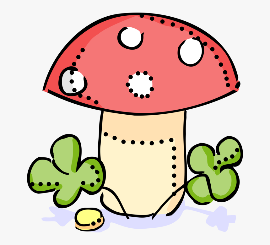 Or Toadstool With Lucky - Edible Mushroom, HD Png Download, Free Download