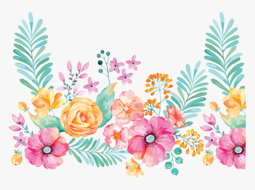 Border - Flowers Girls Png, Transparent Png, Free Download