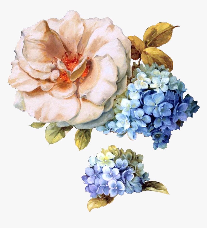 Transparent Hydrangea Clipart - Imagens Decoupage Hydrangeas, HD Png Download, Free Download