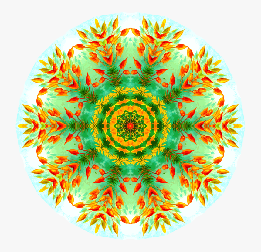 Flower,symmetry,yellow - Circle, HD Png Download, Free Download