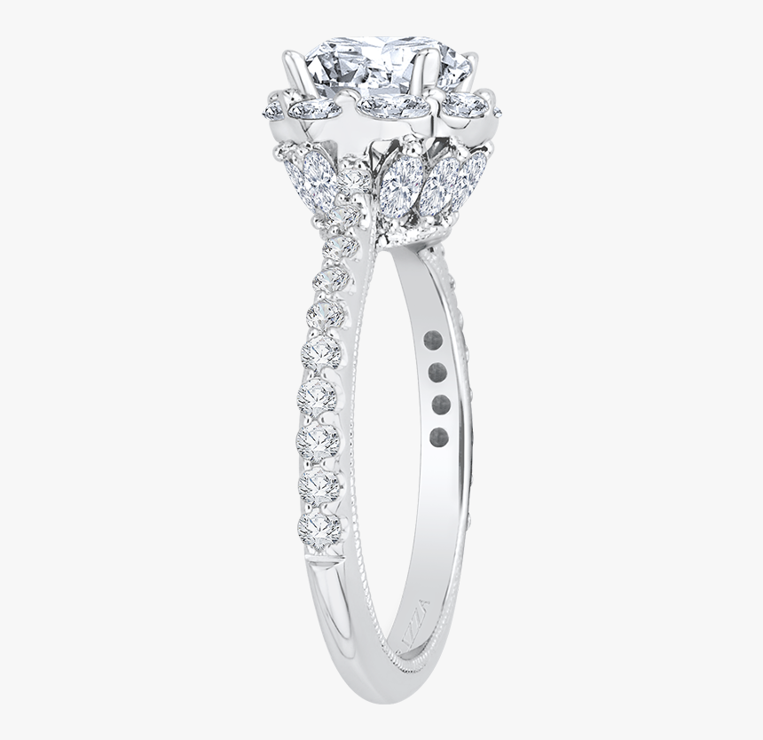 Octagon Halo Semi Mount - Engagement Ring, HD Png Download, Free Download