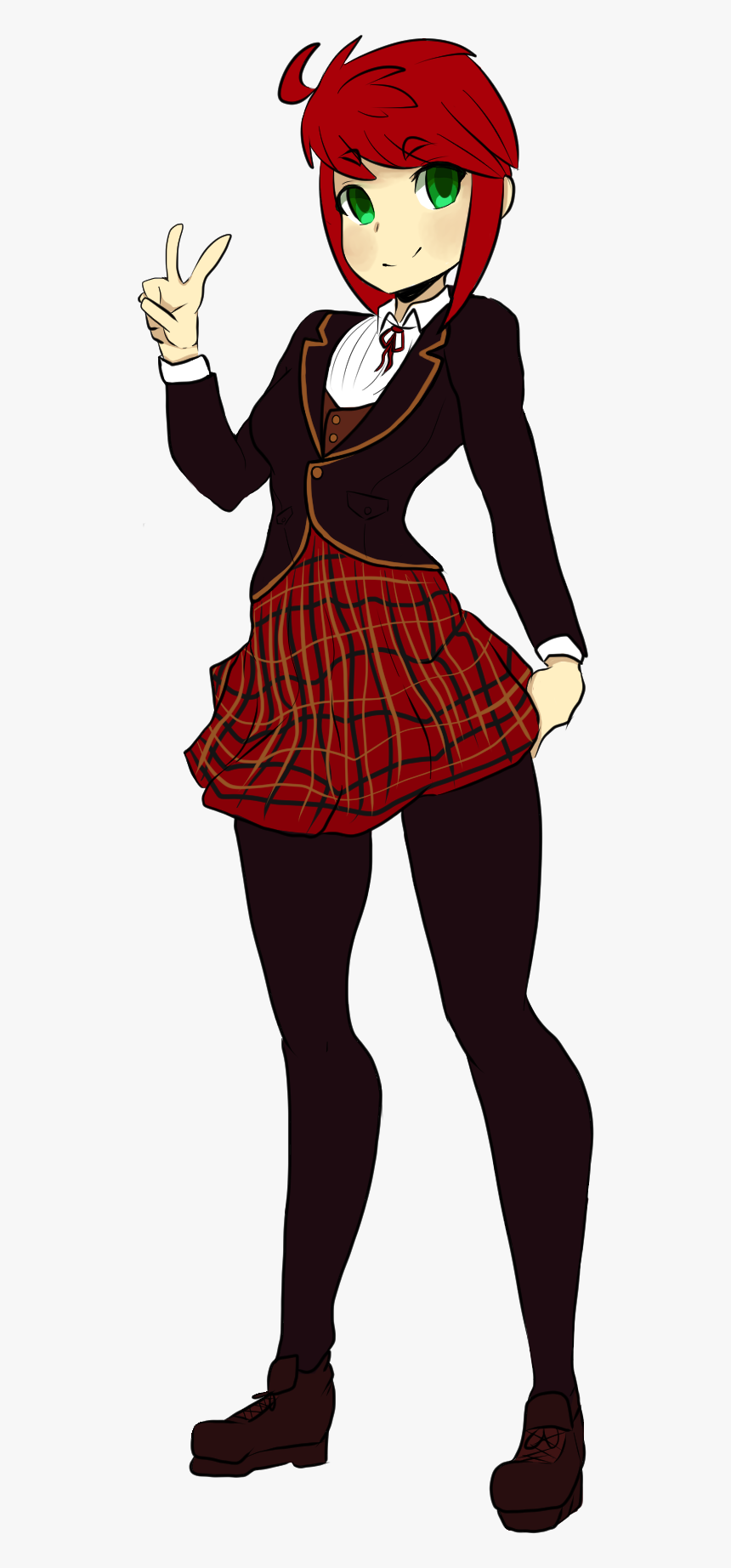 “my Rwby Oc, Saiune, In The School Uniform - Illustration, HD Png Download, Free Download