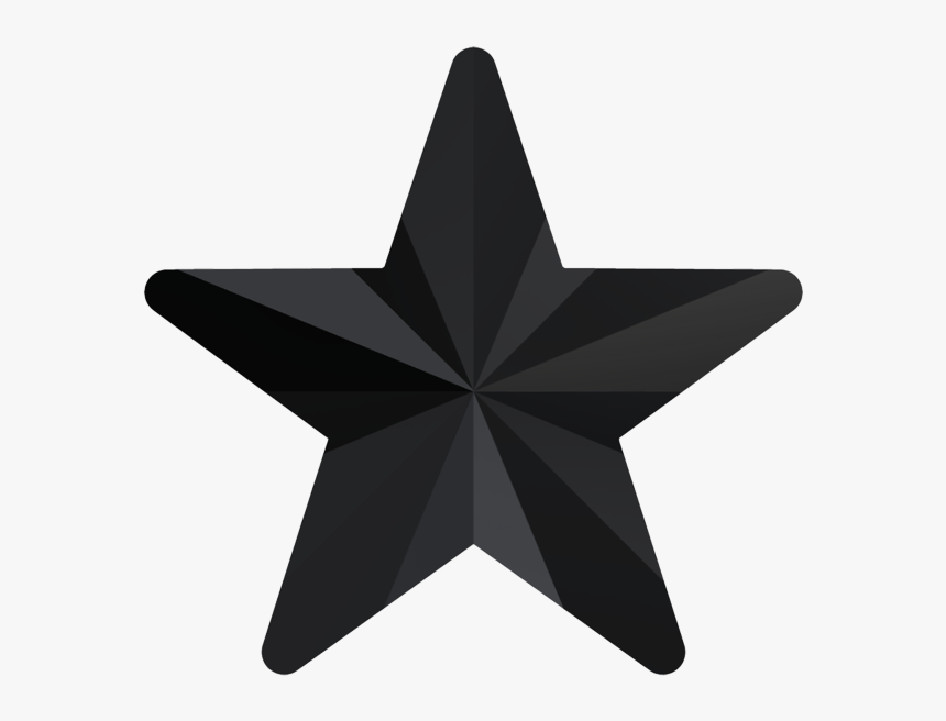 Swarovski 4745 Rivoli Star Fancy Stone Jet 10mm - Star Icon Svg, HD Png Download, Free Download