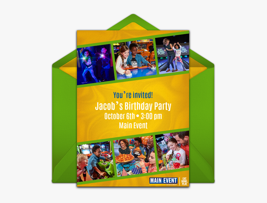 Main Event Birthday Invitation, HD Png Download, Free Download