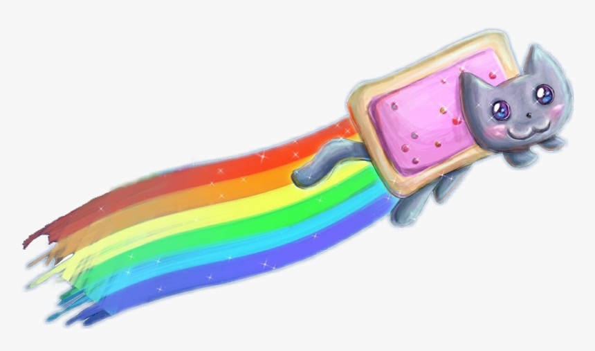 #nyancat #nyan #cat #rainbow - Nyan Cat, HD Png Download, Free Download