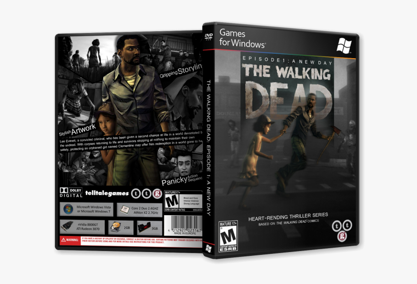 The Walking Dead - Walking Dead Game Box, HD Png Download, Free Download
