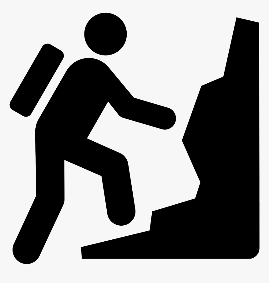 Mountain Climbing Icon Free, HD Png Download, Free Download