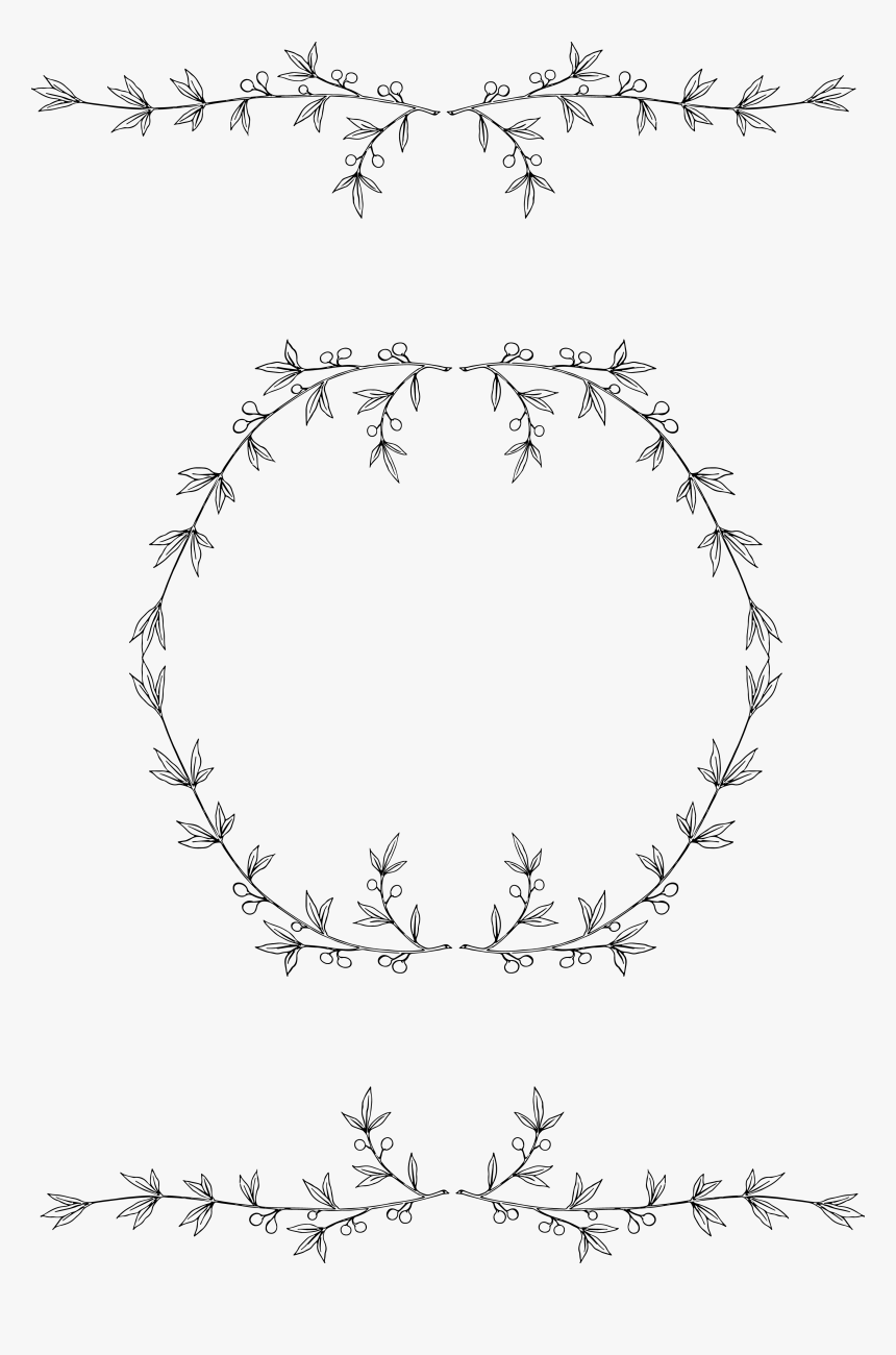 Wreath Border Png, Transparent Png, Free Download