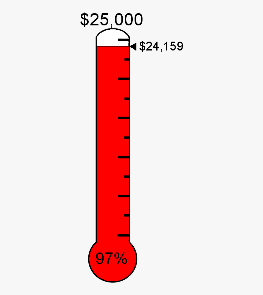 #ff0000 Raised $24,159 Towards The $25,000 Target - Pie Personal Accident Data Graph Presentation, HD Png Download, Free Download