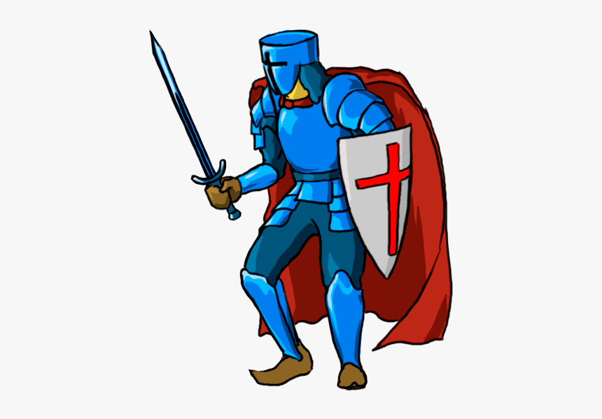 Sword Clipart Knight - Cartoon Knight Armor Png, Transparent Png, Free Download