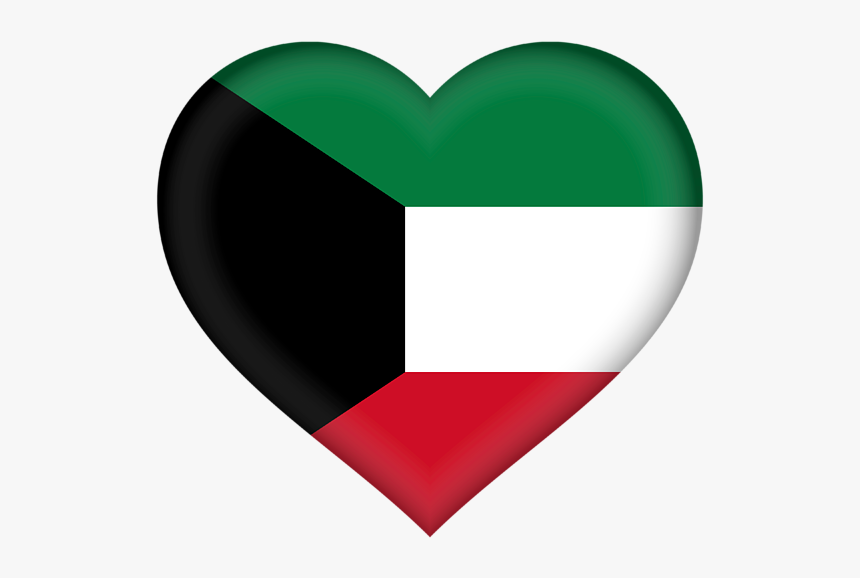Kuwait Flag Heart Shaped, HD Png Download, Free Download