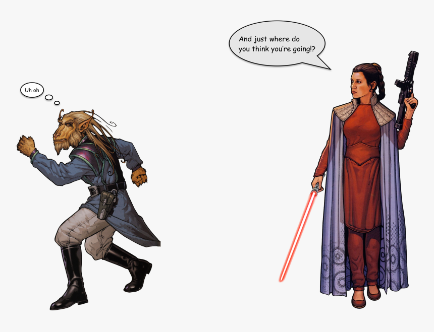 [​img] - Leia Organa Comic Outfit, HD Png Download, Free Download