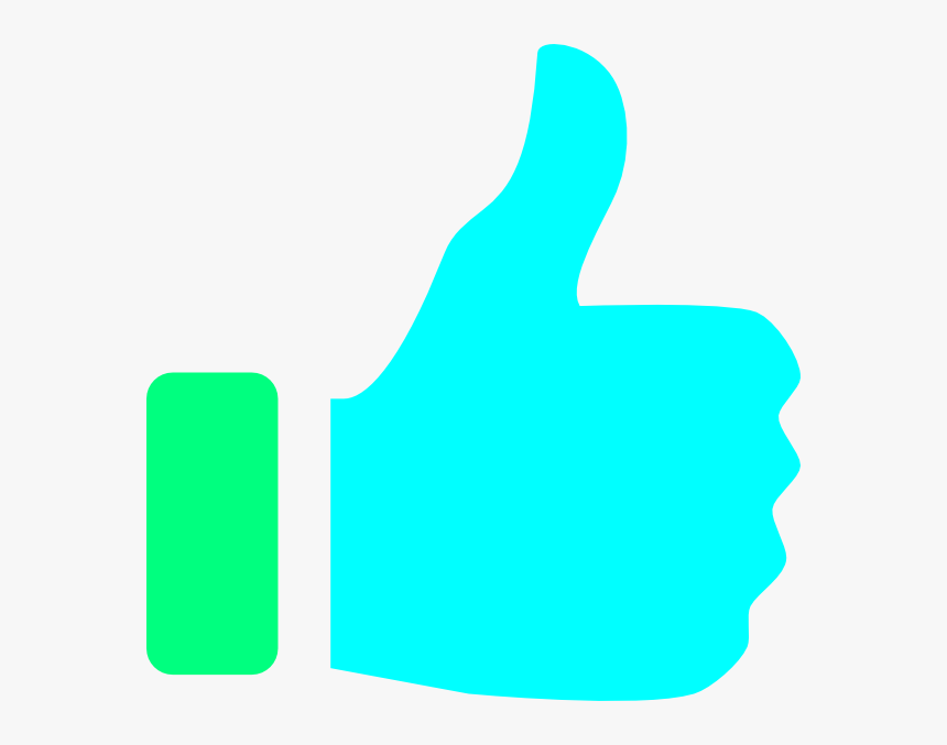 Green And Blue Thumbs Up, HD Png Download, Free Download
