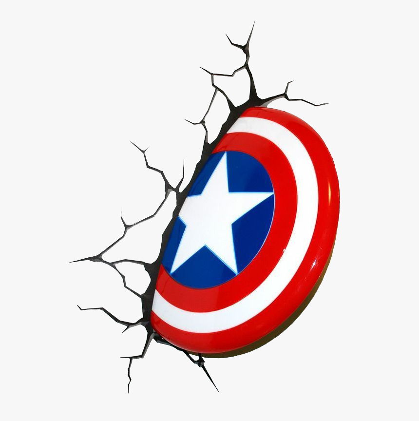 Transparent 3d Roof Clipart - Captain America Shield Smash, HD Png Download, Free Download