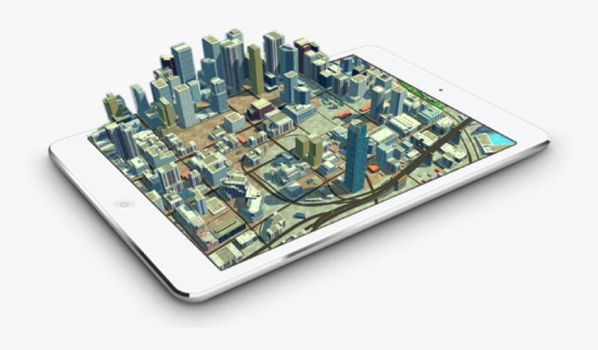 3d Map Showing Visualization Of City Buildings Coming - 3d Map Los Angeles, HD Png Download, Free Download