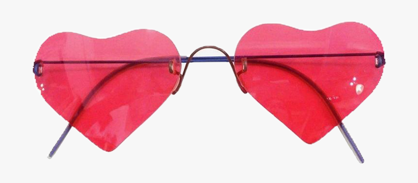 #heart #pinkaesthetic #sunglasses #vintage #retro #aesthetic - Glasses, HD Png Download, Free Download