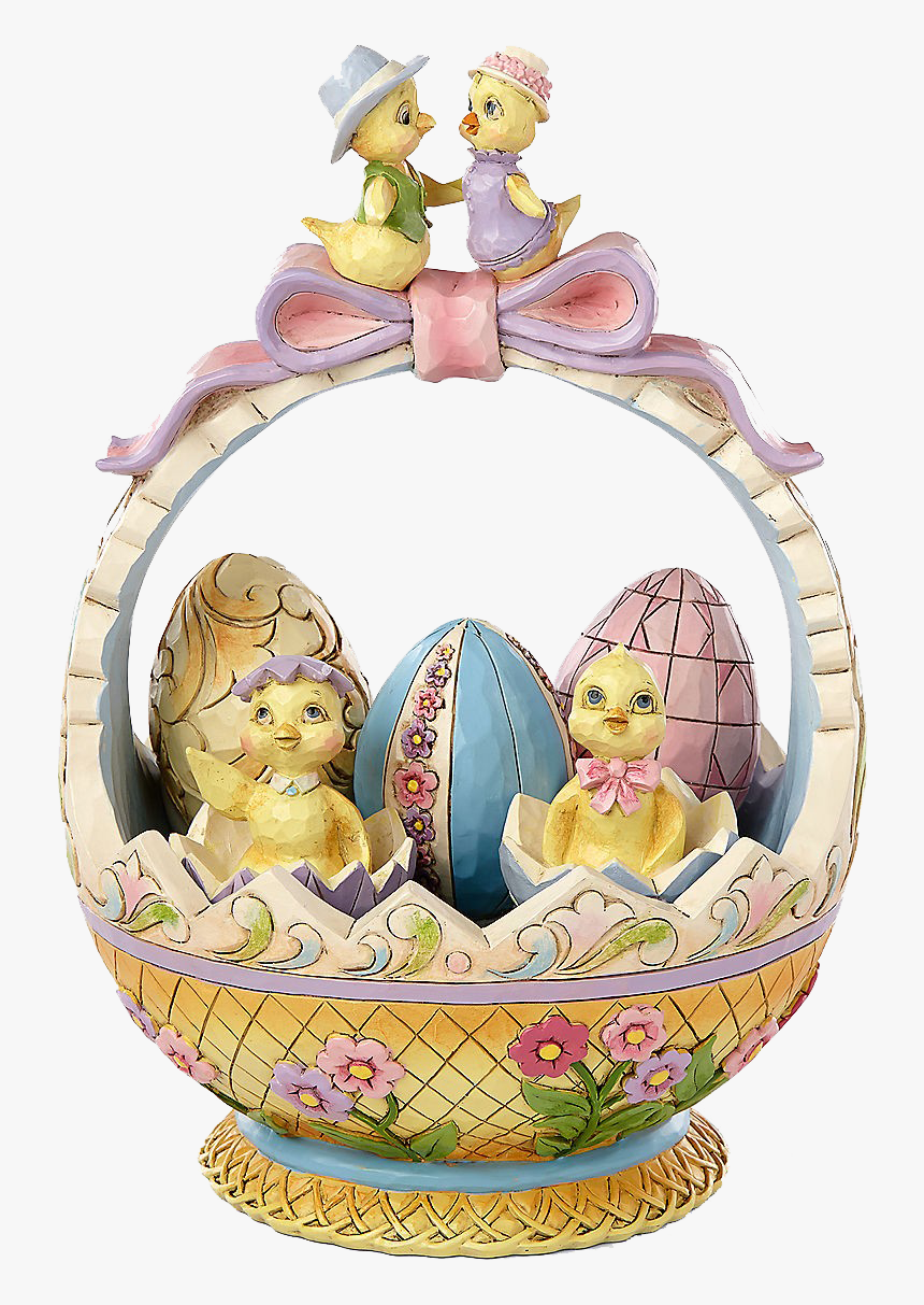 Easter Basket Png Clipart - Figurine, Transparent Png, Free Download