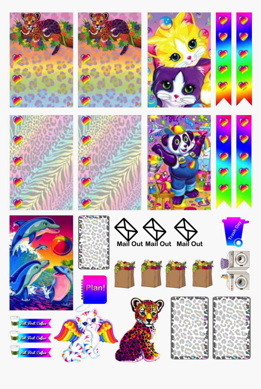 Lisa Frank Stickers Png, Transparent Png, Free Download