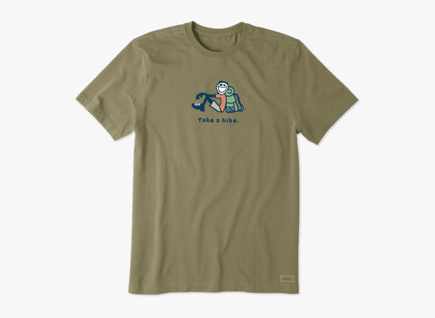 Men"s Take A Hike Jake Vintage Crusher Tee - Life Is Good Lobster Shirt, HD Png Download, Free Download