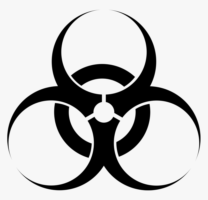 Line Art,emblem,symmetry - Biohazard Symbol, HD Png Download, Free Download