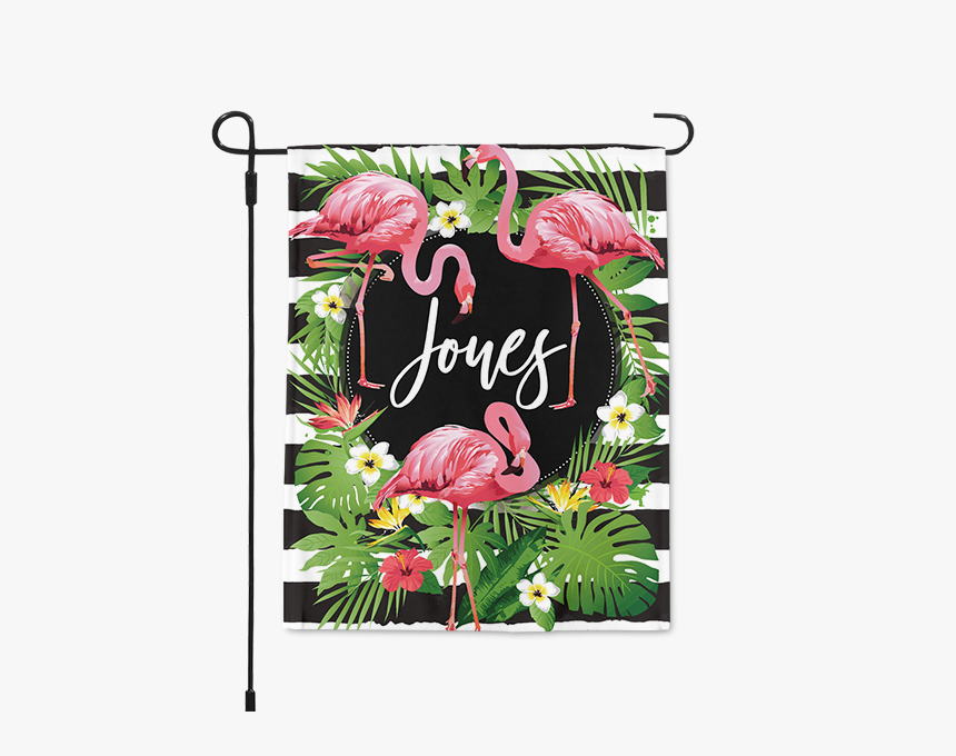 Personalized Flamingo Stripes Garden Flamingo Stripes - Party, HD Png Download, Free Download
