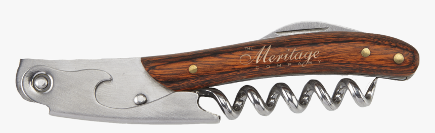 Verona Wood Wine Opener - Hunting Knife, HD Png Download, Free Download