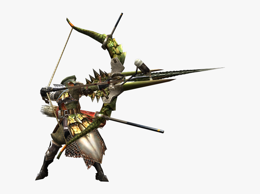 2ndgen-bow Equipment Render - Monster Hunter Bow, HD Png Download, Free Download