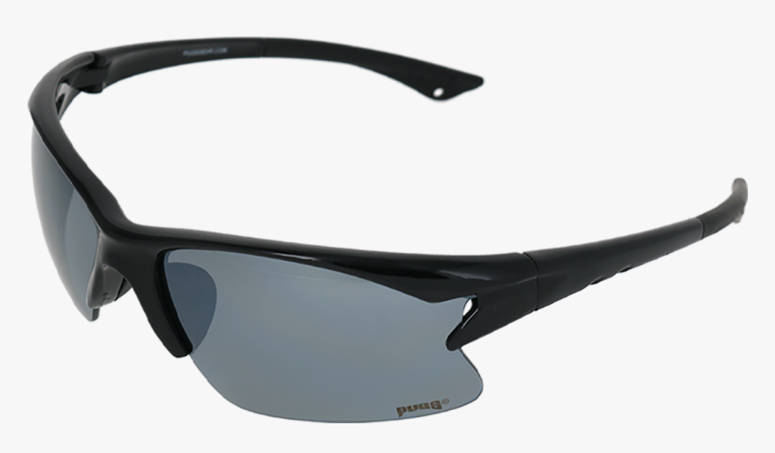 Shiny Black Frame Smoke Mirror Lens - Sunglasses, HD Png Download, Free Download