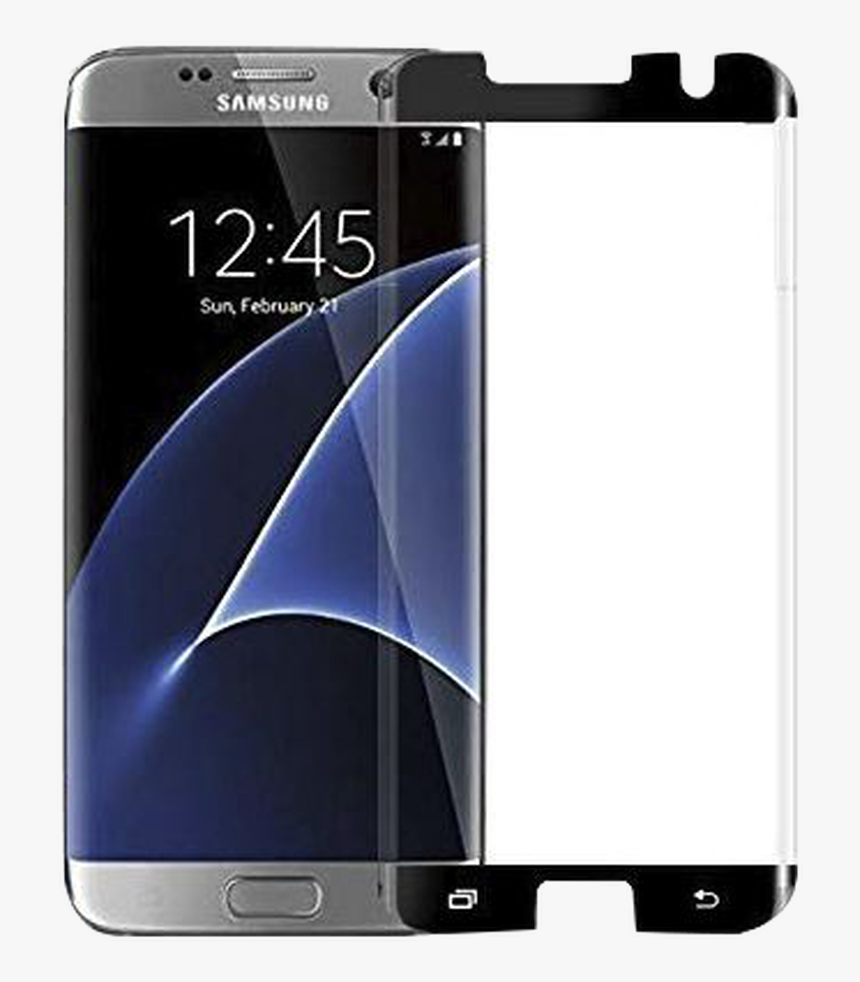 Samsung Galaxy S7 Edge Mm Full Glue Curved Glass Black - Samsung Galaxy S7 Edge, HD Png Download, Free Download