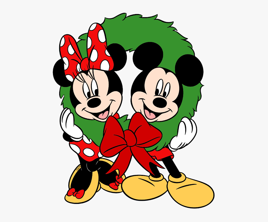 Mickey And Minnie Christmas Clipart, HD Png Download, Free Download