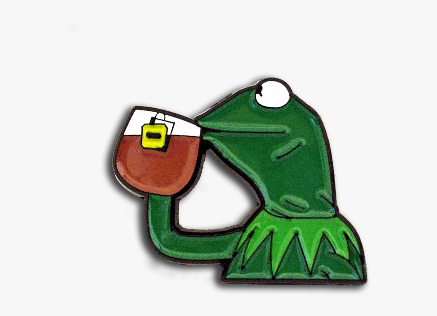 Kermit Sipping Tea Pin, HD Png Download, Free Download