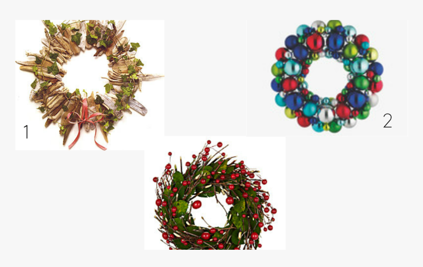 Christmas Garland Inspiration - Wreath, HD Png Download, Free Download