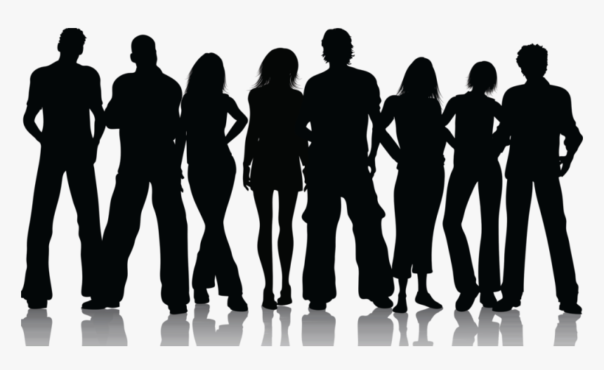 Data Practitioners Nobackground - Group Of People Silhouette, HD Png Download, Free Download