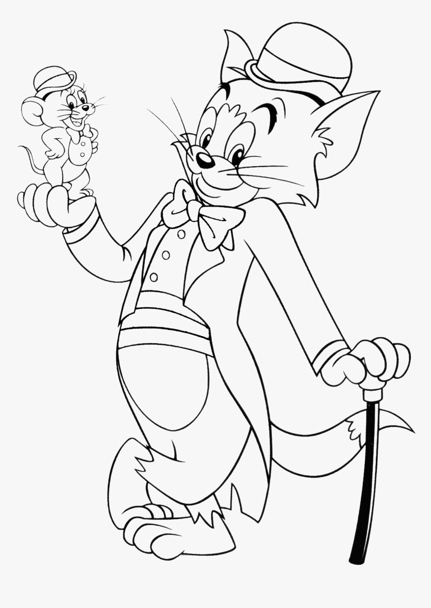 Tom Drawing And Jerry - Tom And Jerry Cartoon Drawing, HD Png Download, Free Download