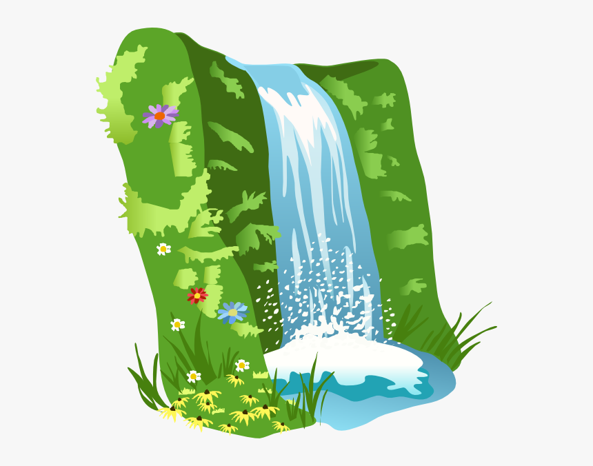 River Pencil And In - Waterfall Clipart Png, Transparent Png, Free Download