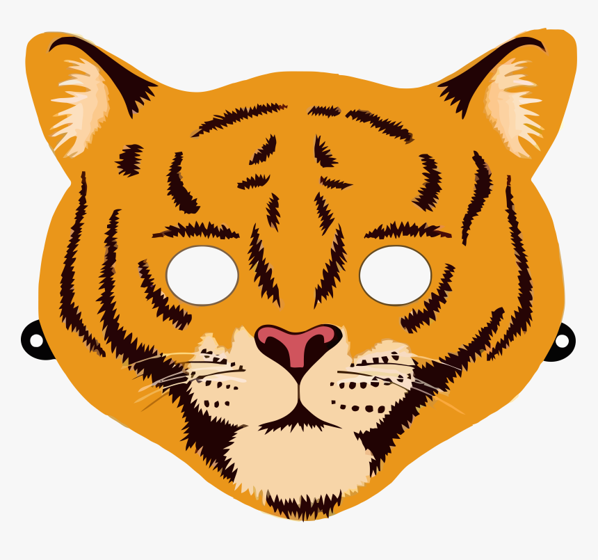 Transparent Mask Clipart - Mascara De Tigre Para Imprimir, HD Png Download, Free Download
