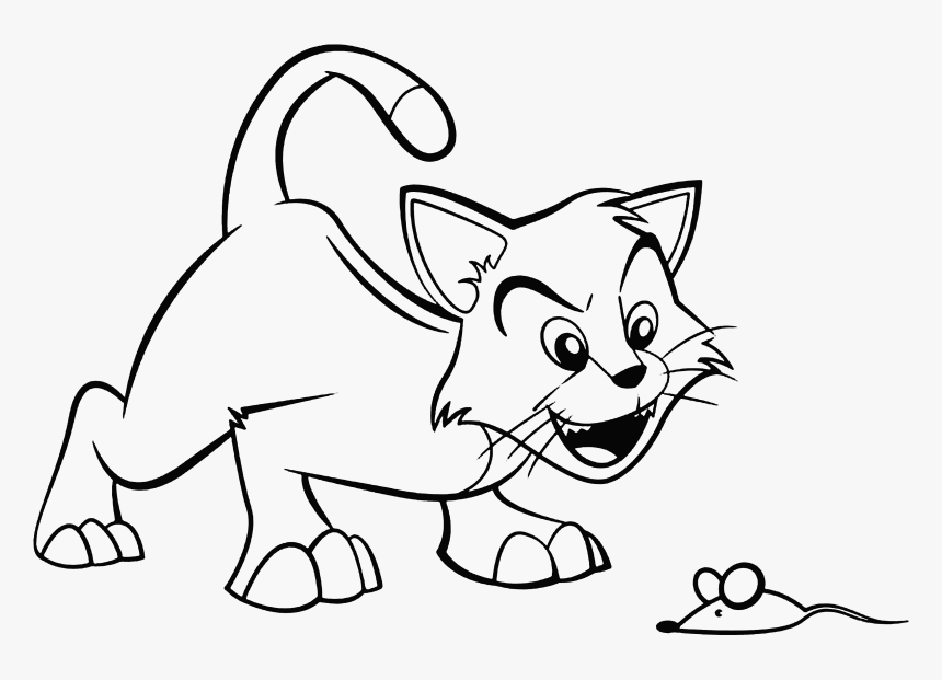 Clip Art Collection Of Free Cat - Drawing, HD Png Download, Free Download