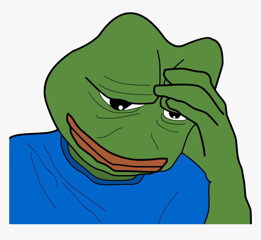 Pepe Meme Facepalm Png Download Frog Meme Face Palm Clipart | Sexiz Pix